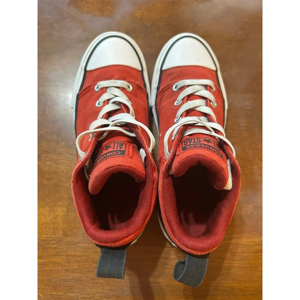 Converse Chuck Taylor All Star Ollie Mid Boys Sneakers Red Size 3